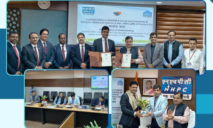 NBCC signs MoU for NHPC’s infra projects